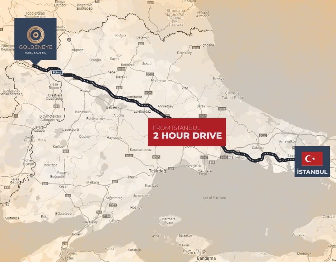 Location near border